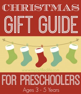 Christmas Gift Guide for Preschoolers