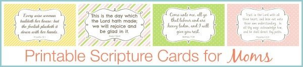 Printable Scripture Cards for Moms