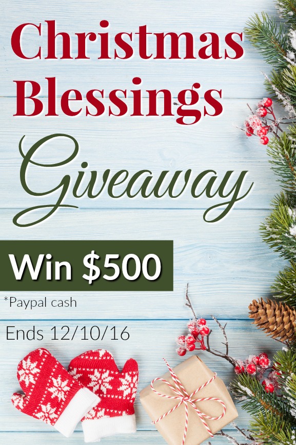 Christmas Blessings Giveaway -win $500 Paypal cash!