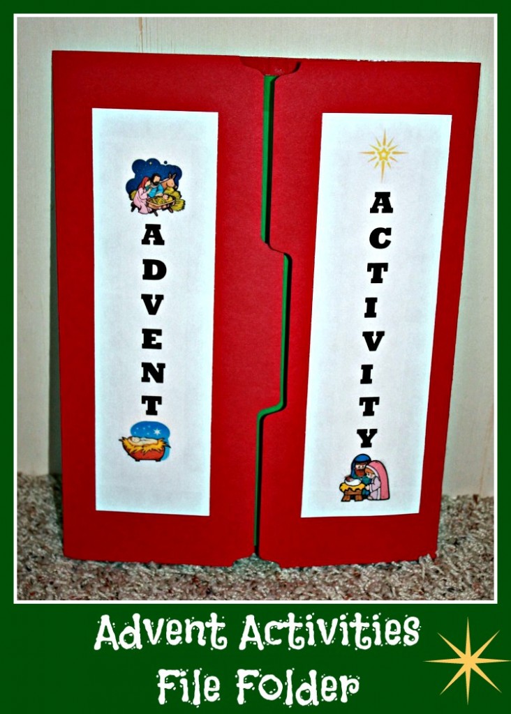 Advent Activities file folder