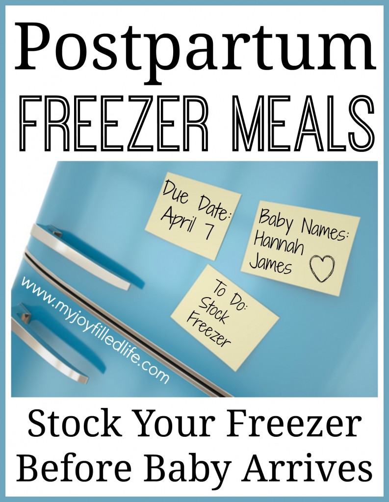 Postpartum Freezer Meals