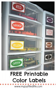 Free Printable Color Labels