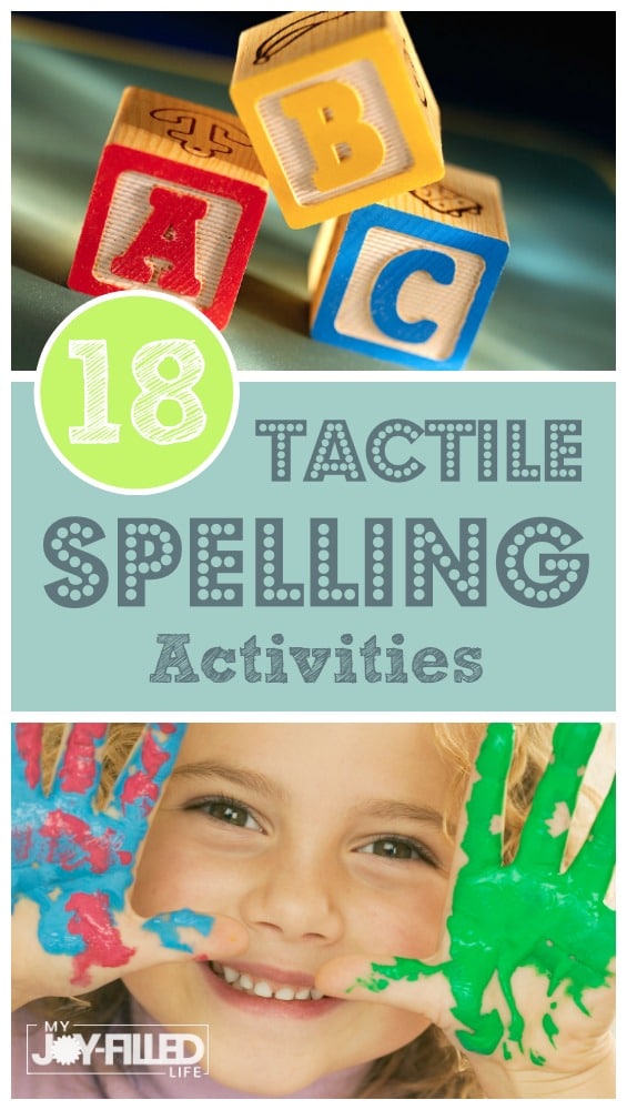 Spelling practice doesn't have to be boring. Here are 18 of our favorite hands-on spelling activities that we use to liven up our spelling lessons. #handsonlearning #learninggames #spelling #makelearningfun