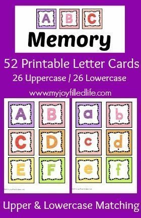 Printable Alphabet Memory Game My Joy Filled Life