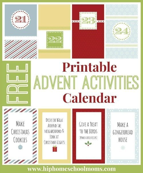 Free Printable Advent Activities Calendar My Joy Filled Life