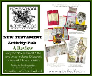 Homeschool in the Woods New Testament Activity Pak Review