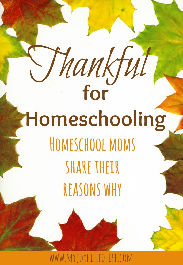 Thankful for Homeschooling
