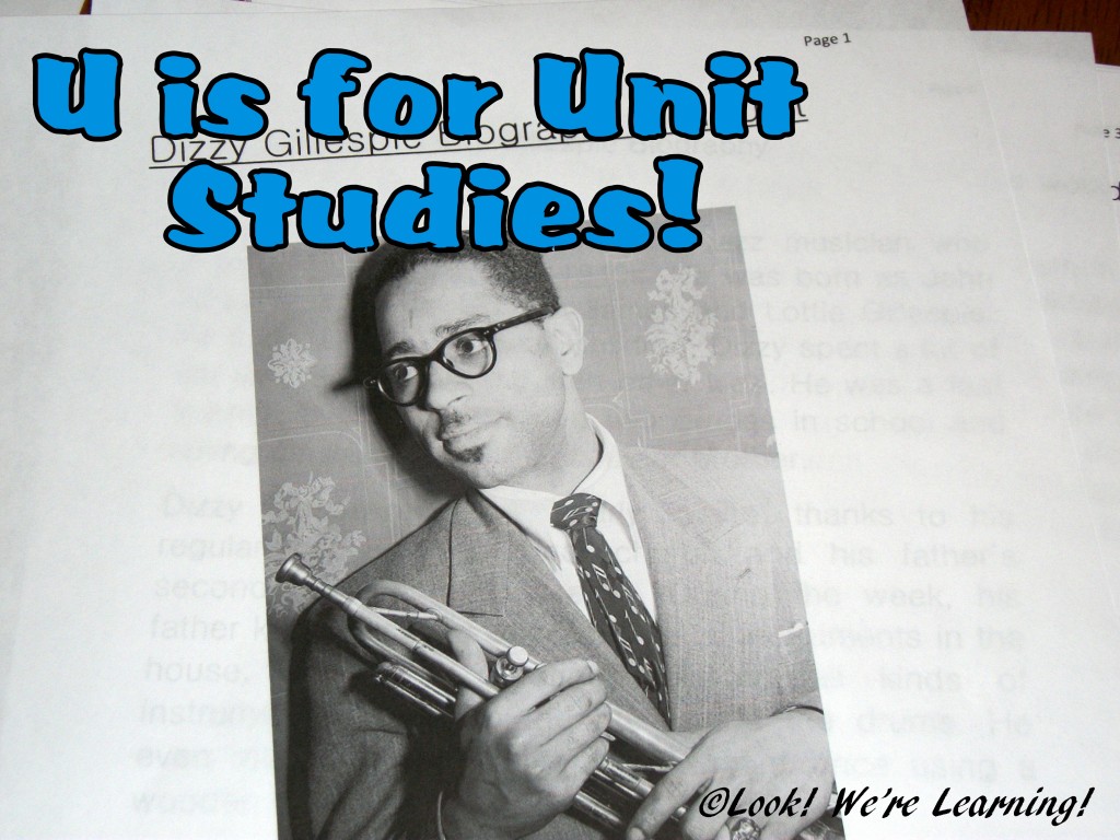 U is for Unit Studies - The ABCs of Homeschooling