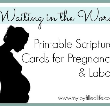 Printable Scripture Cards for Pregnancy & Labor
