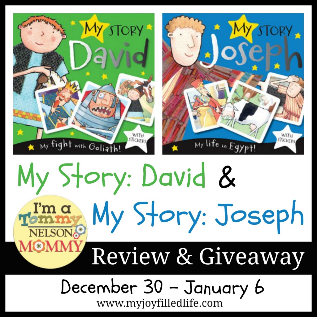 My Story: David & My Story: Joseph Children's Book review and giveaway