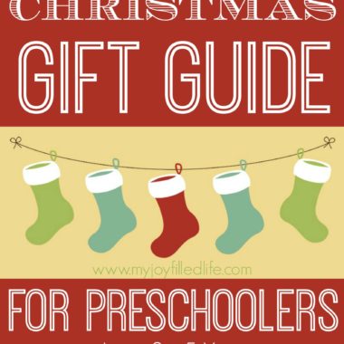 Christmas Gift Guide for Preschoolers