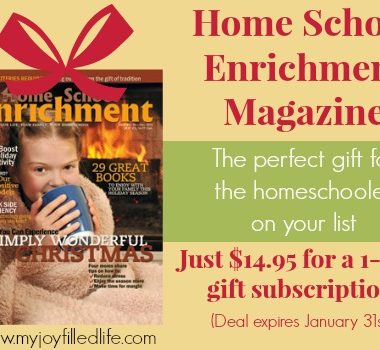 Homeschool Enrichment Magazine - gift subscription 14.95