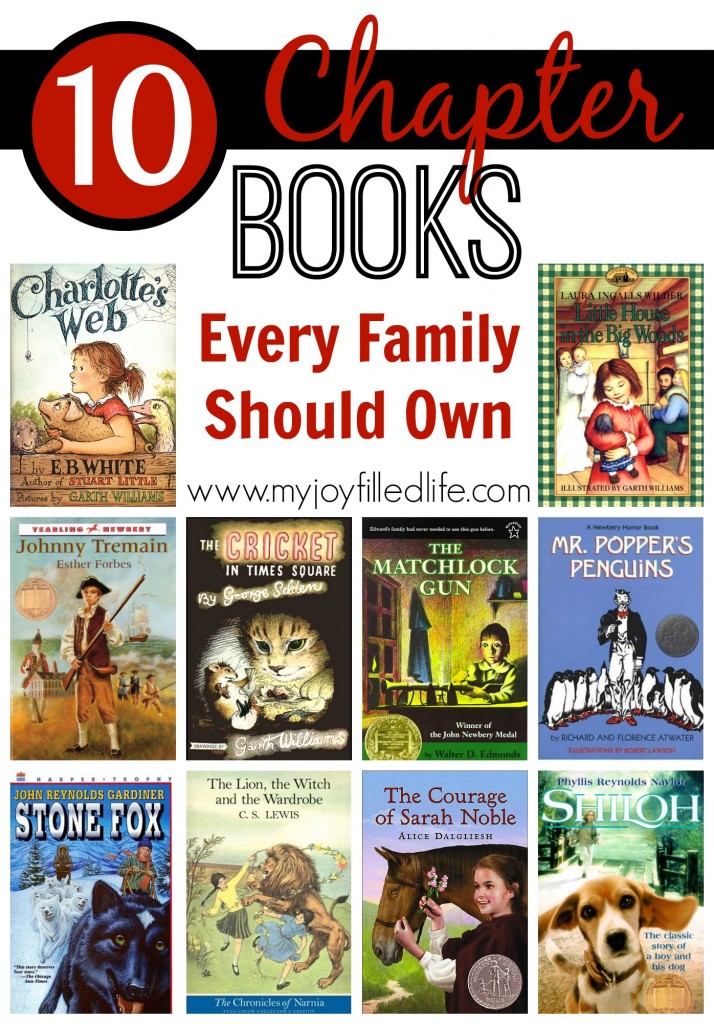 10 Chapter Books Every Famiy Should Own