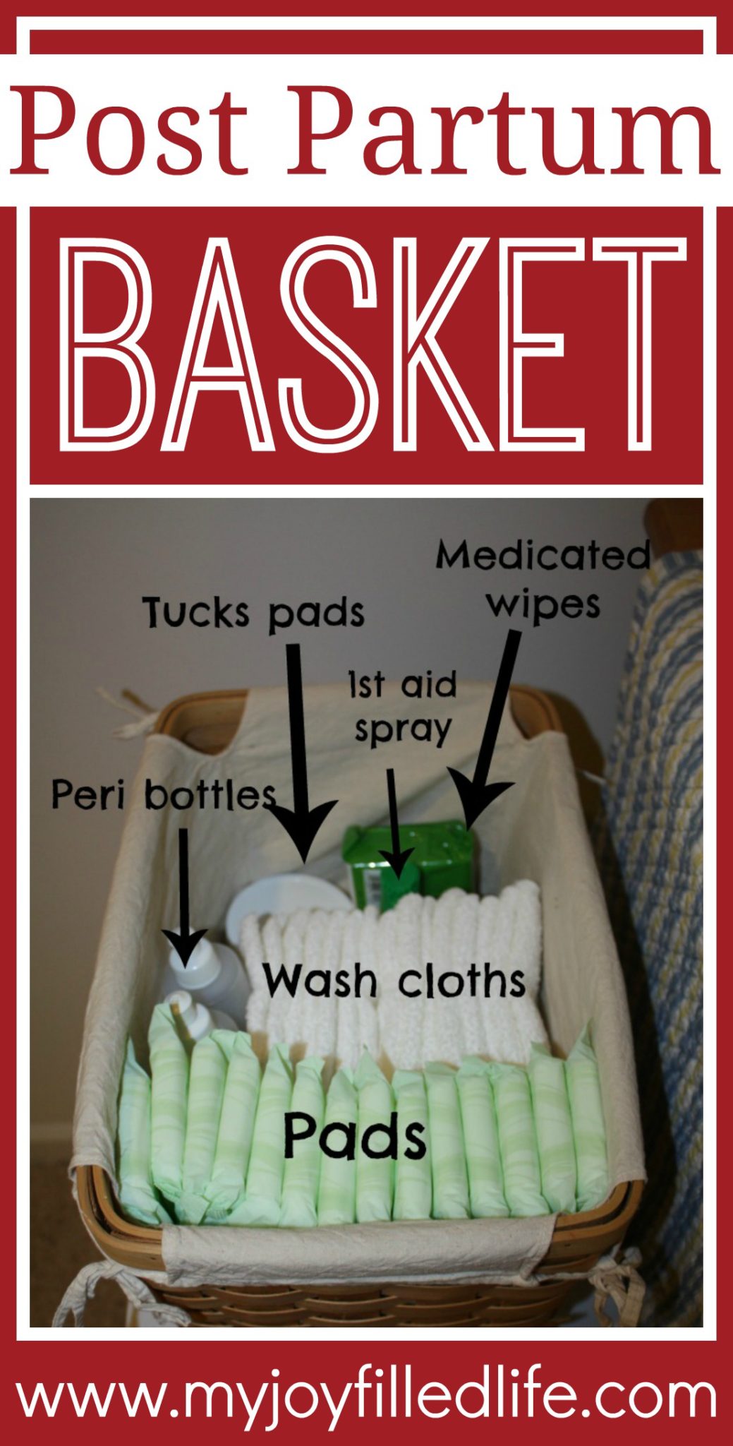 Post Partum Basket - My Joy-Filled Life