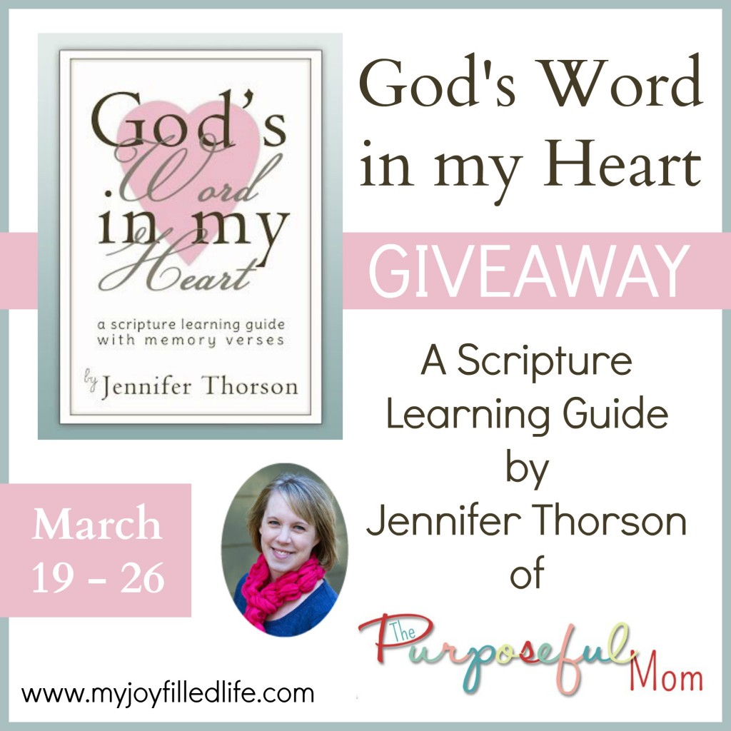 God's Word in My Heart Giveaway
