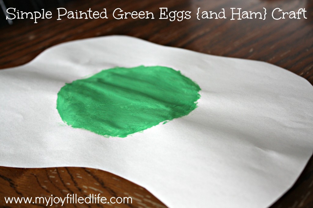 Green Eggs and Ham craft