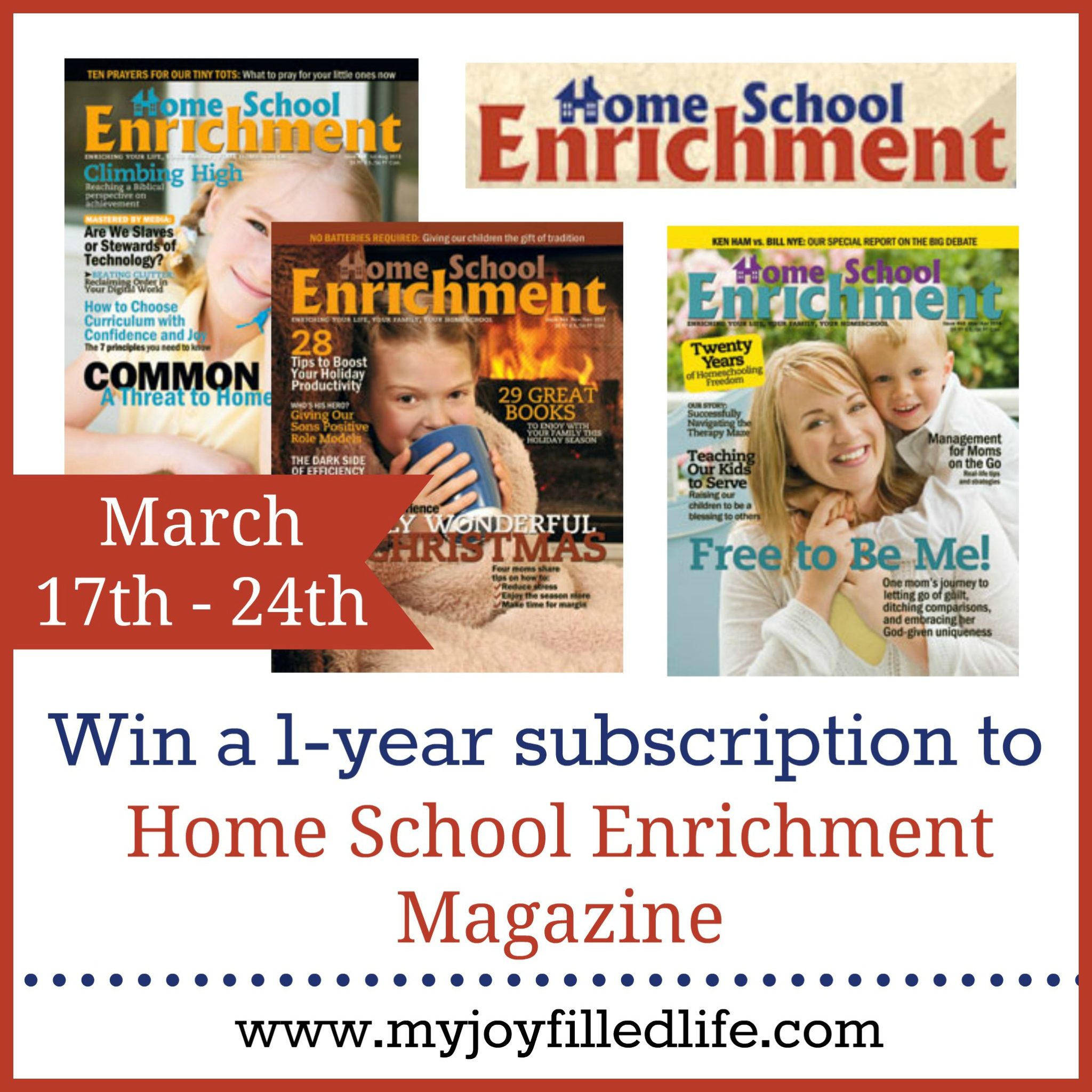 Homeschool Enrichment Magazine Giveaway