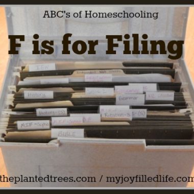 F is for Filing