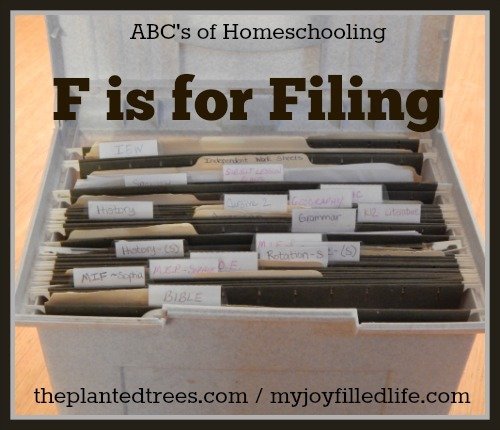 F is for Filing