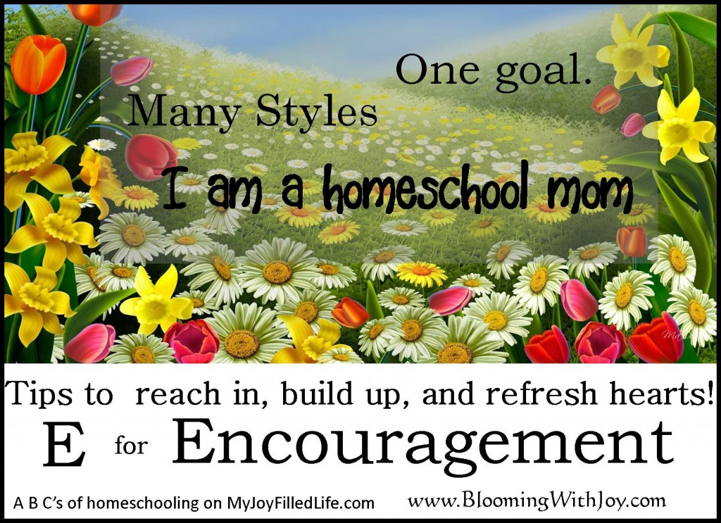 E is for encouragment