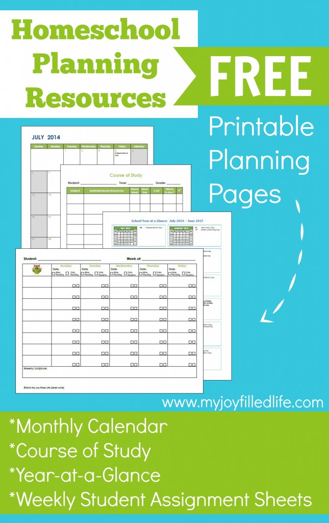 Homeschool Planning Resources