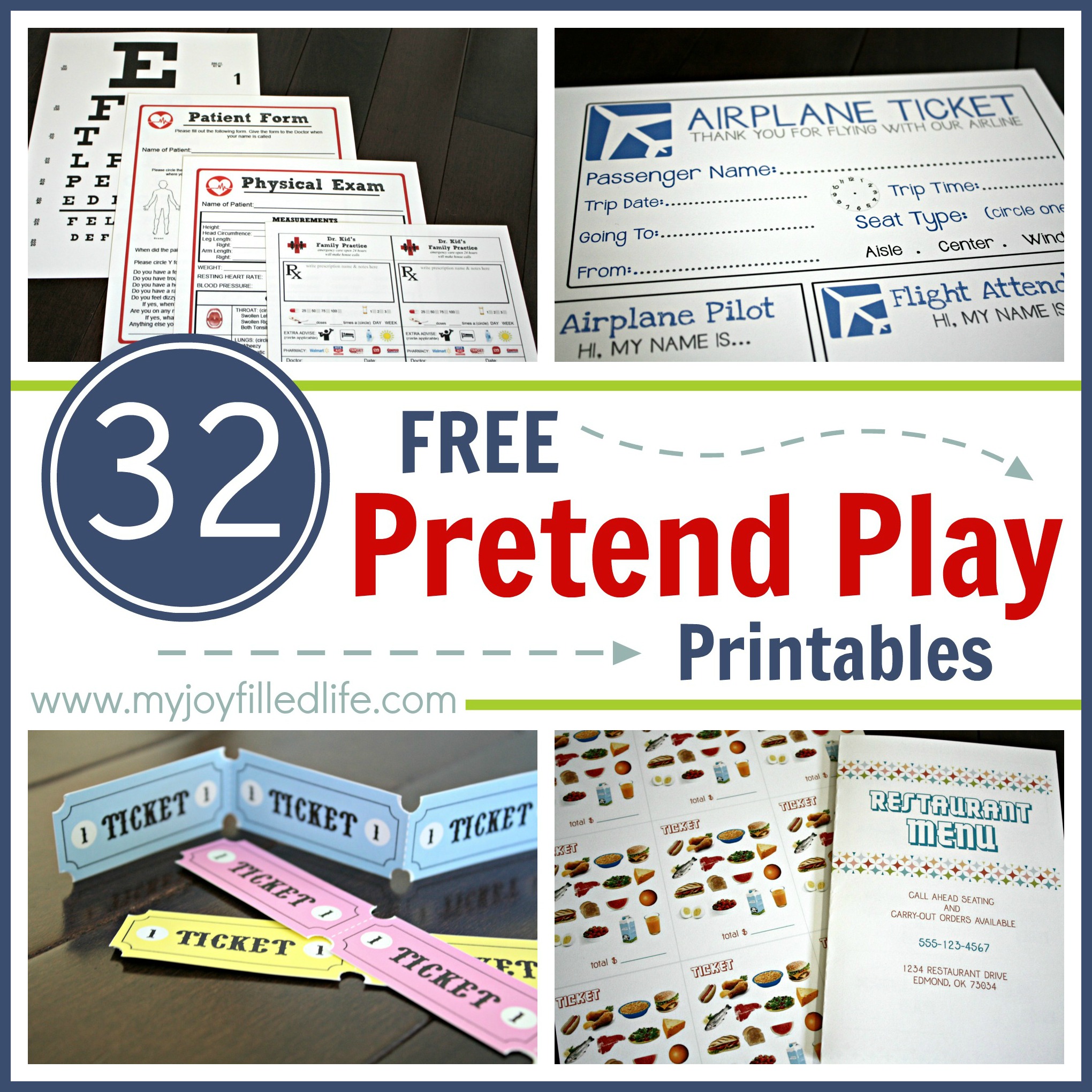 Free pretend play toy samples