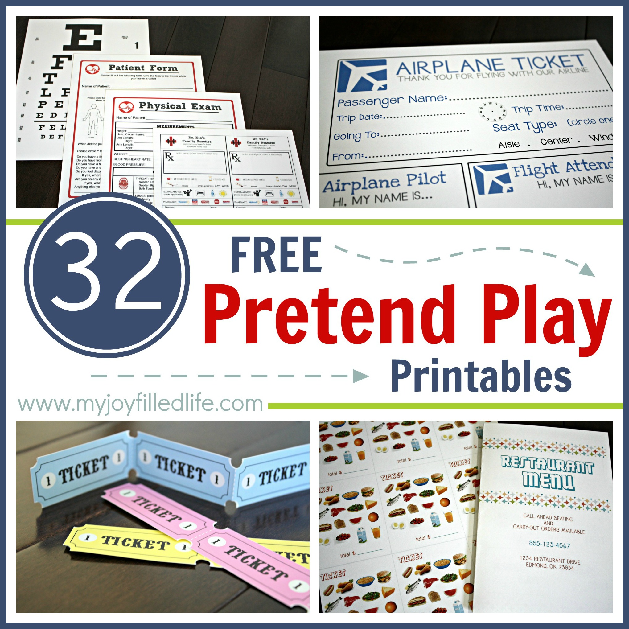 32 Free Pretend Play Printables