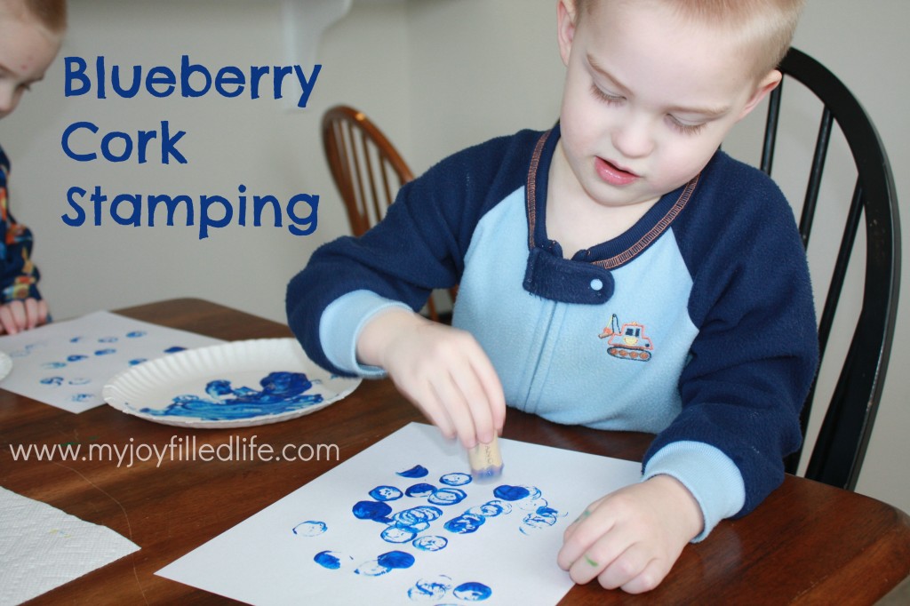 Blueberry cork stamping