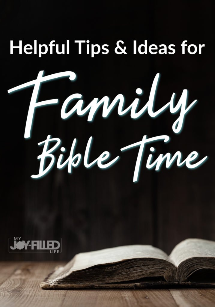 Check out this great list of tips and ideas that will help you make your family Bible time meaningful, successful, and memorable. 