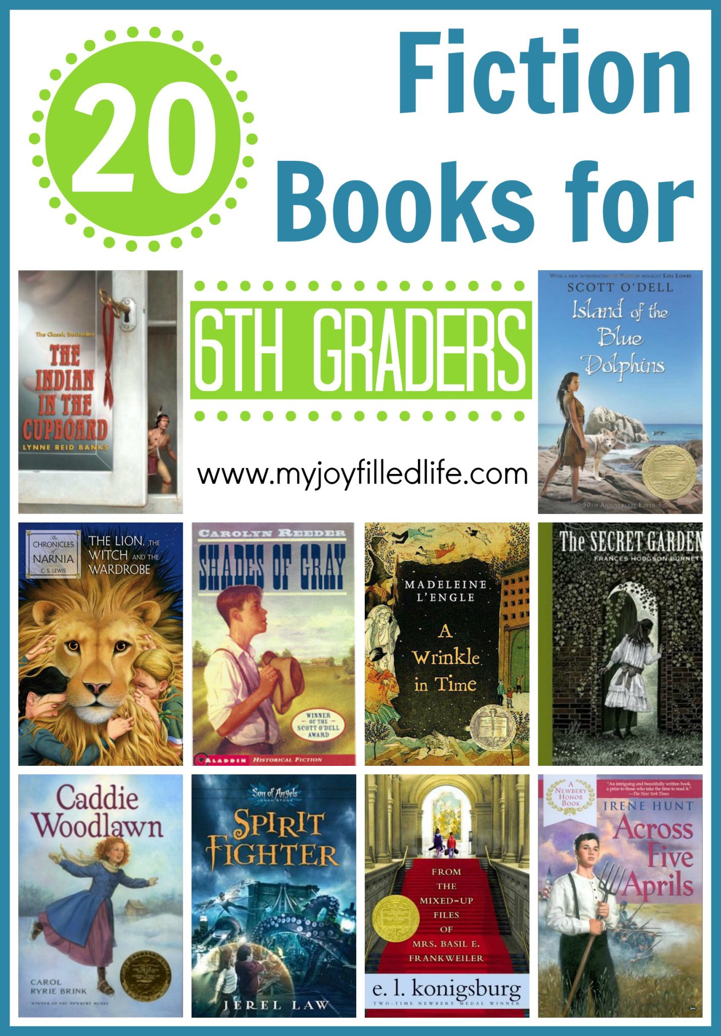 20 Fiction Books for 6th Graders - My Joy-Filled Life