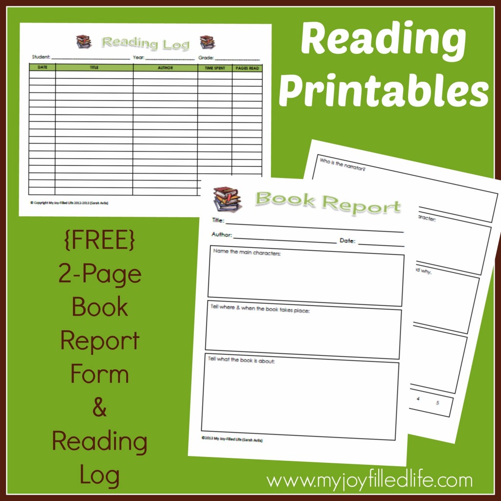 Reading Printables graphic