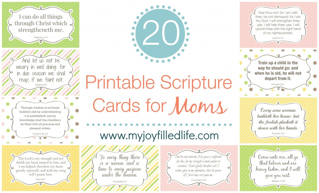 scripture cards for mom