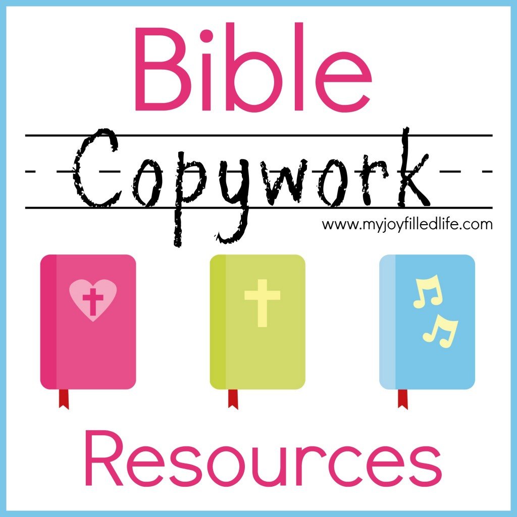 Bible Copywork Resources