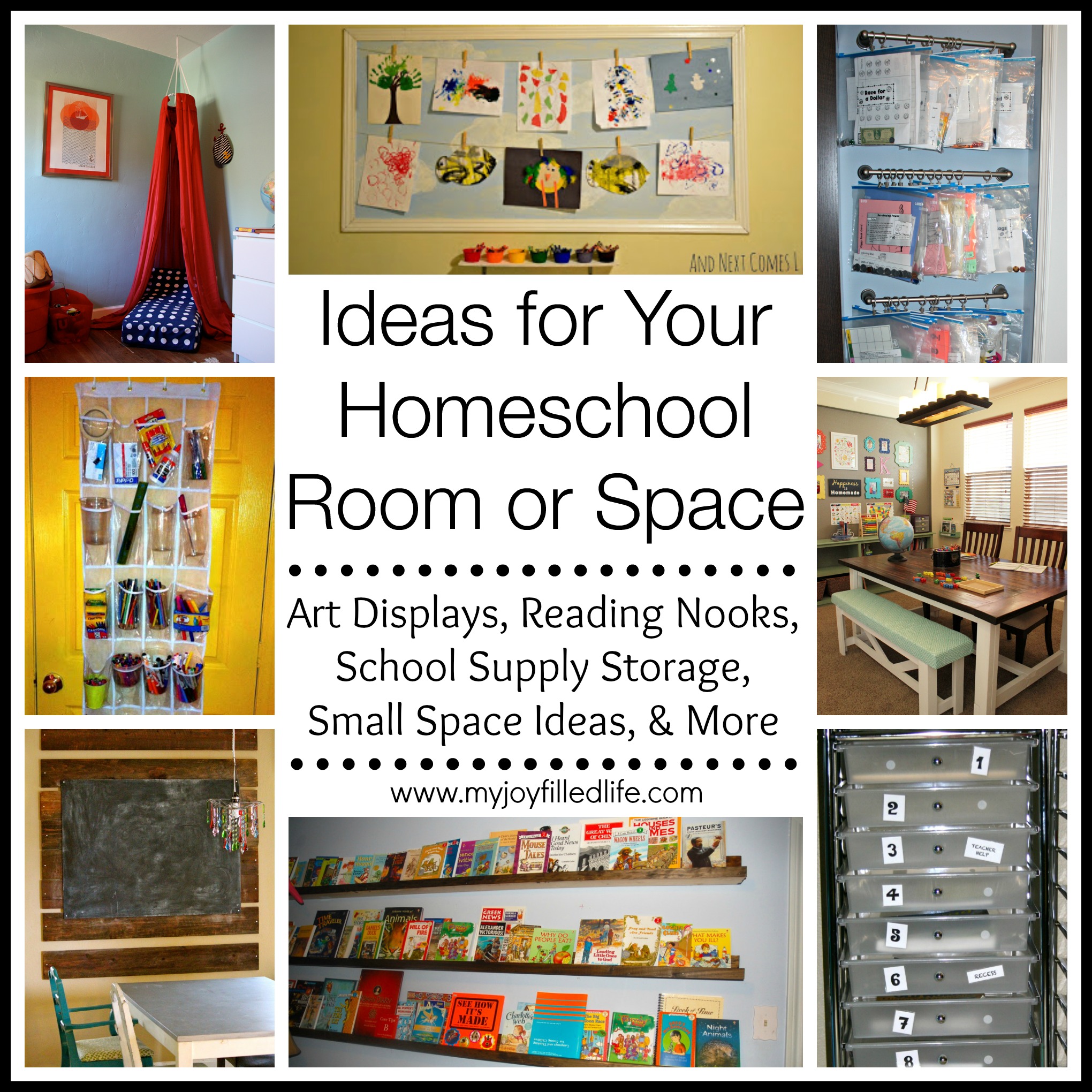 Ideas for Your Homeschool Room or Space - My Joy-Filled Life