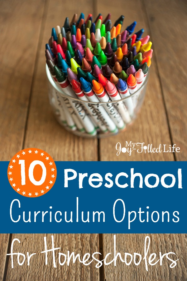 10 Preschool Curriculum Options for Homeschoolers