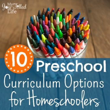 10 Preschool Curriculum Options for Homeschoolers