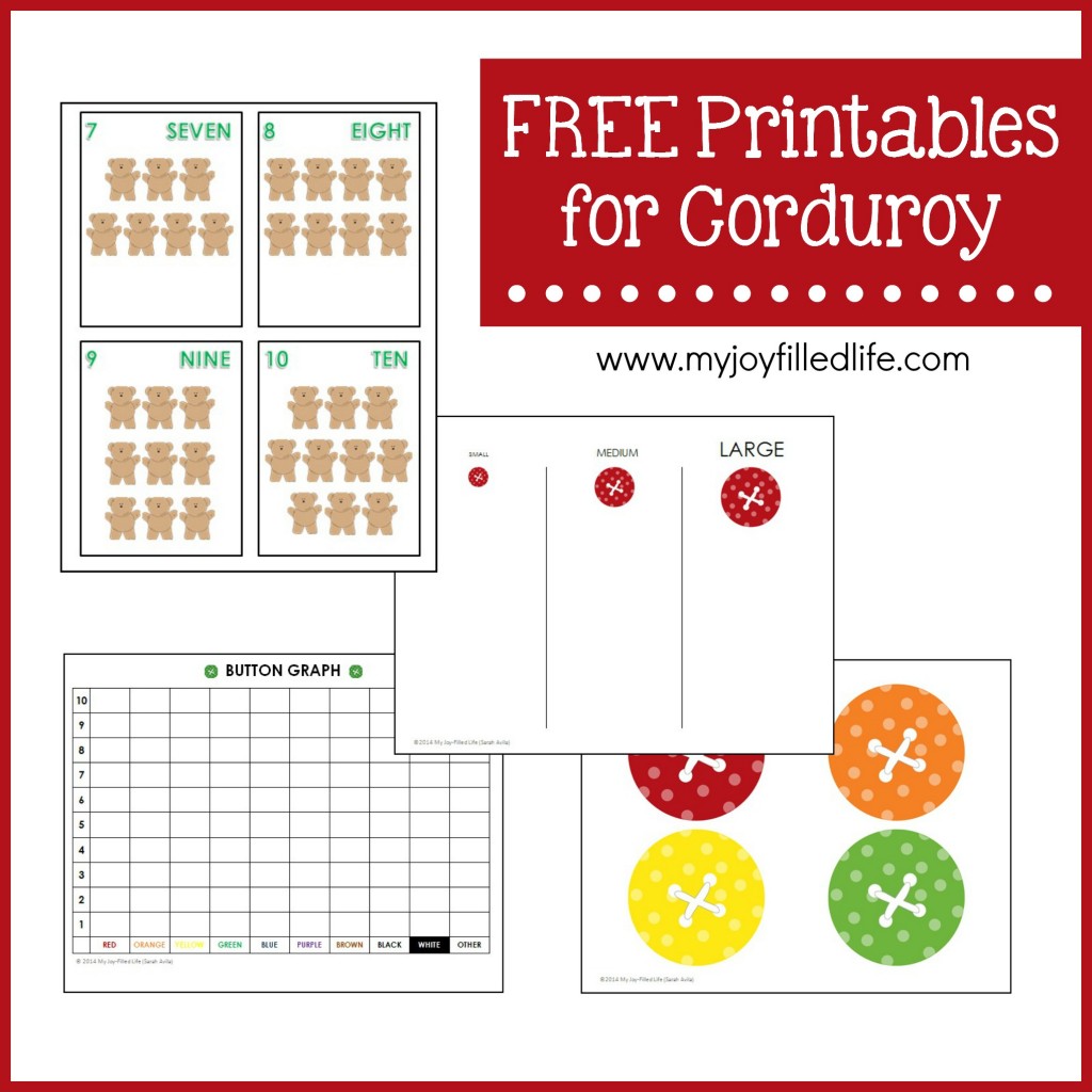 FREE Printables for Corduroy