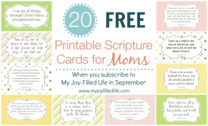 Encouragement for Moms - FREE Printable Scripture Cards
