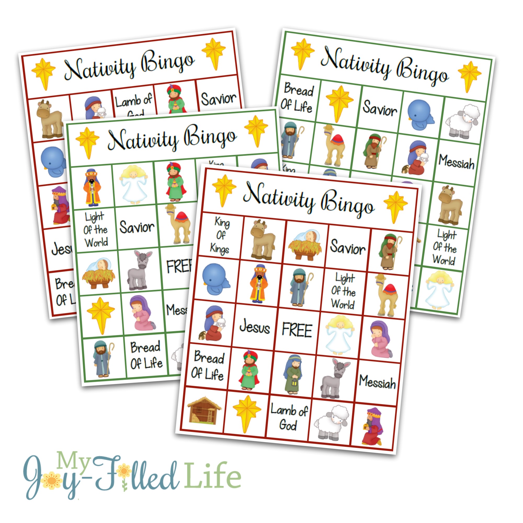 Life of Christ Bingo & Memory Game Printable Download