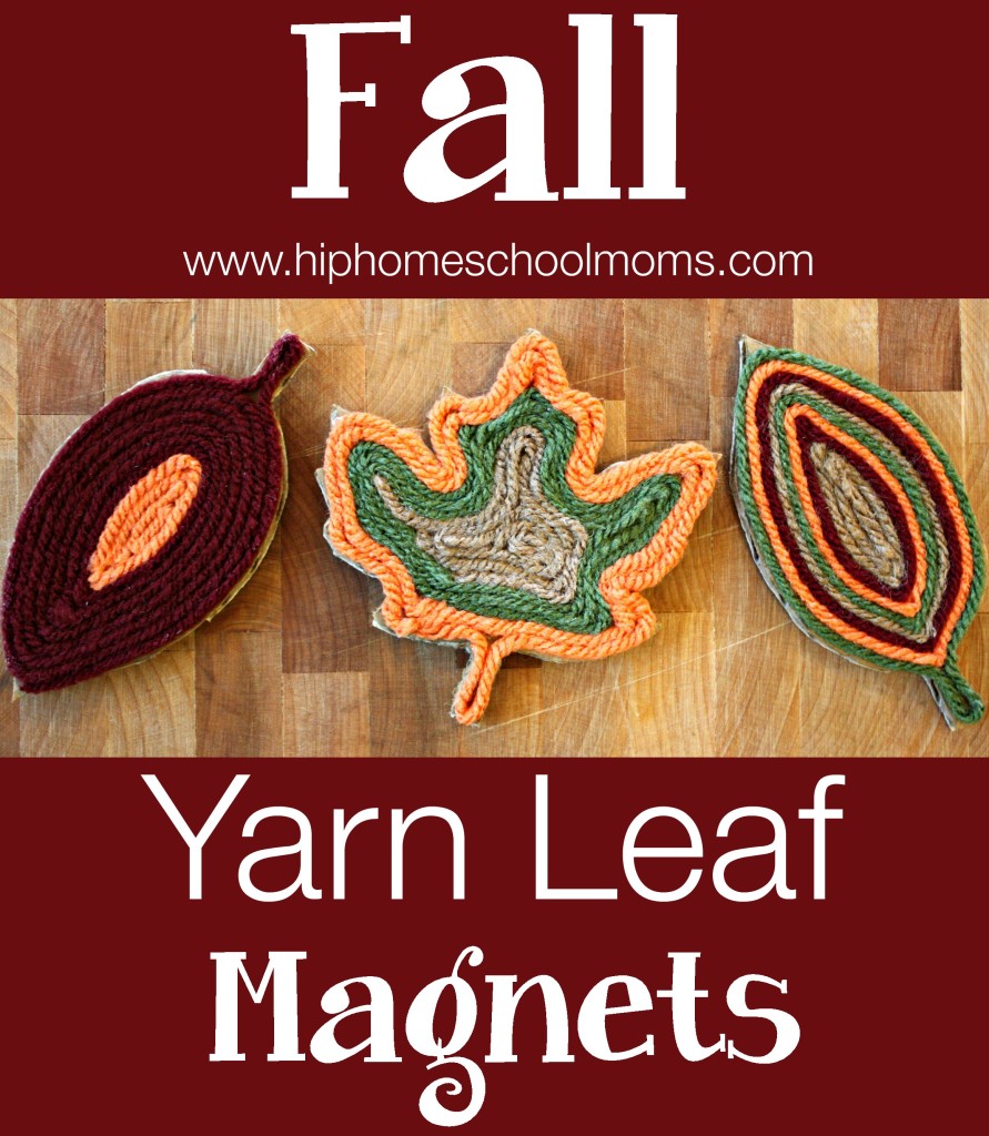 Fall Yarn Leaf Magnets Pin