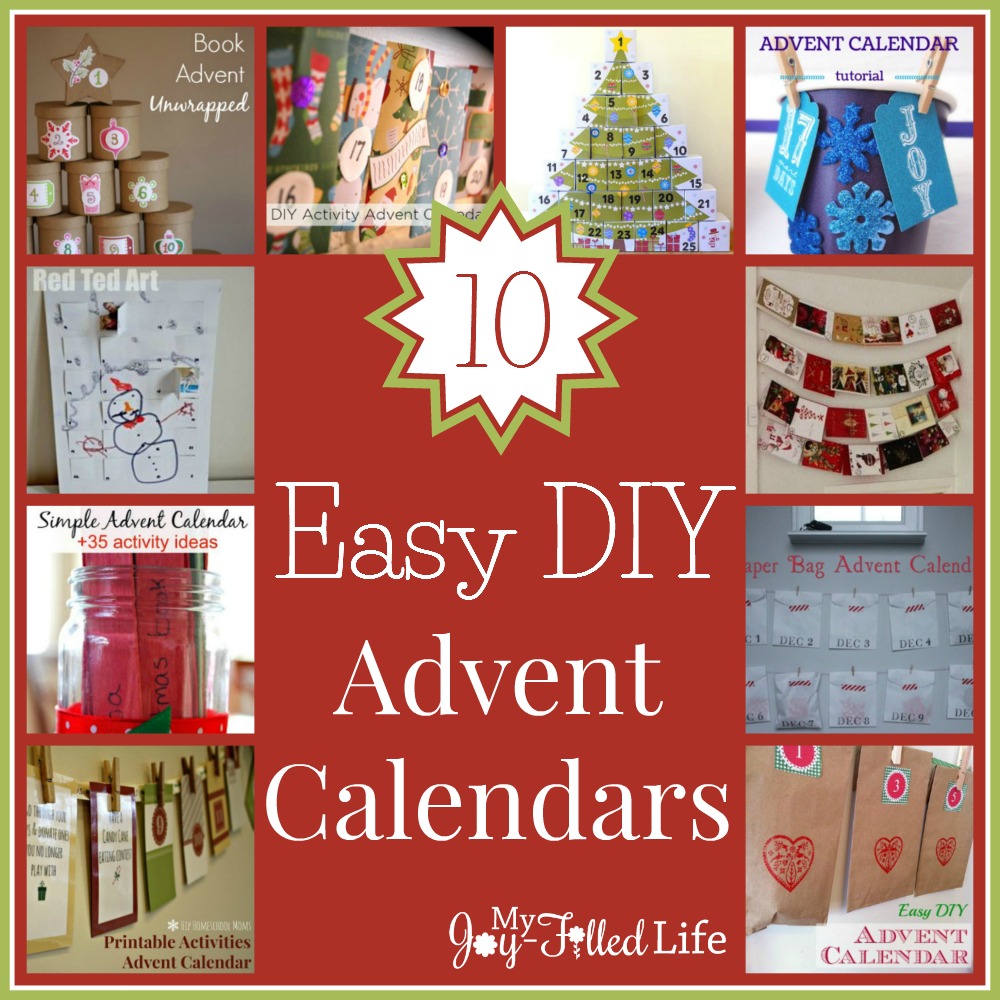 10 Easy DIY Advent Calendars My Joy Filled Life