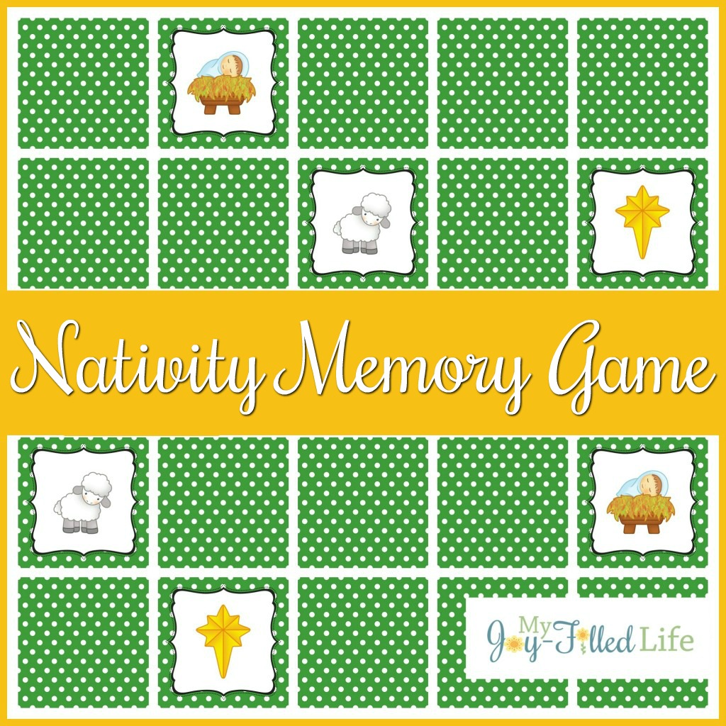 Printable Nativity Memory Game #christmasstory #nativity