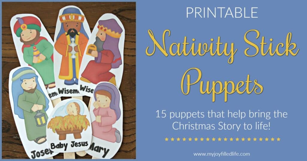 Nativity Stick Puppets FB - My Joy-Filled Life