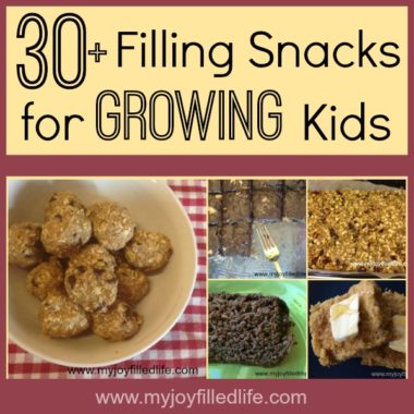 Snack ideas for kids that fill them up quick!