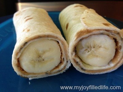 Banana rollups snacks for kids