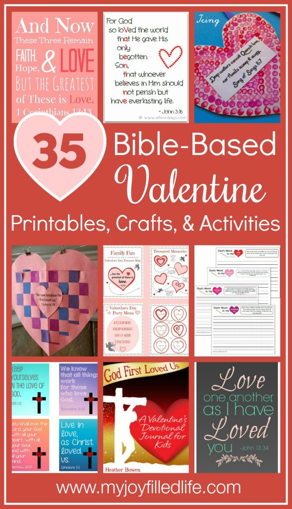 35 Bible Based Valentine Printables Crafts and Activities