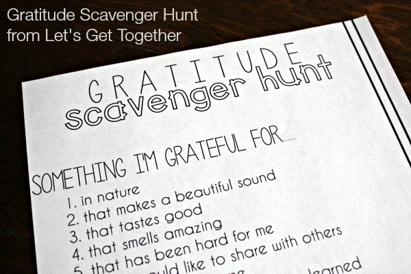 Gratitude Scavenger Hunt