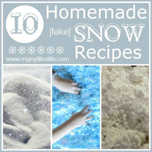 Homemade {fake} Snow Recipes My JoyFilled Life