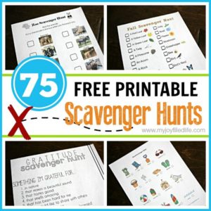 75 Free Printable Scavenger Hunts