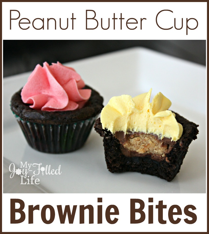 Peanut Butter Cup Brownie Bites 1